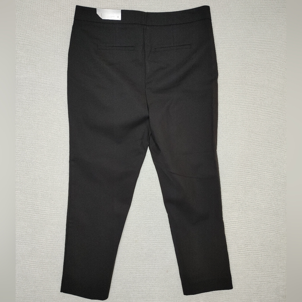 CHICO'S FLEX WAISTBAND ANKLE TROUSER, BLACK CHICO'S 1.5R/ US 10R - Picture 3 of 10